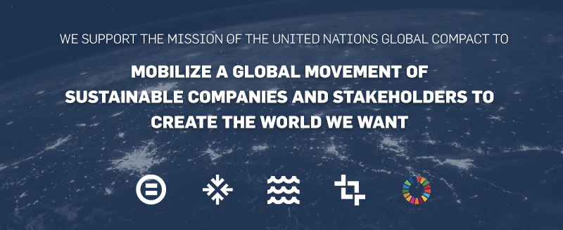 our pledge to the united nations global compact