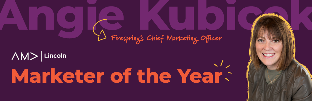 Angie Kubicek wins Marketer of the Year.