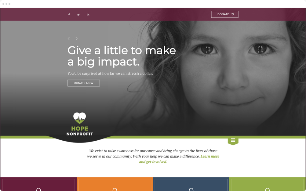Nonprofit Website Design Hope