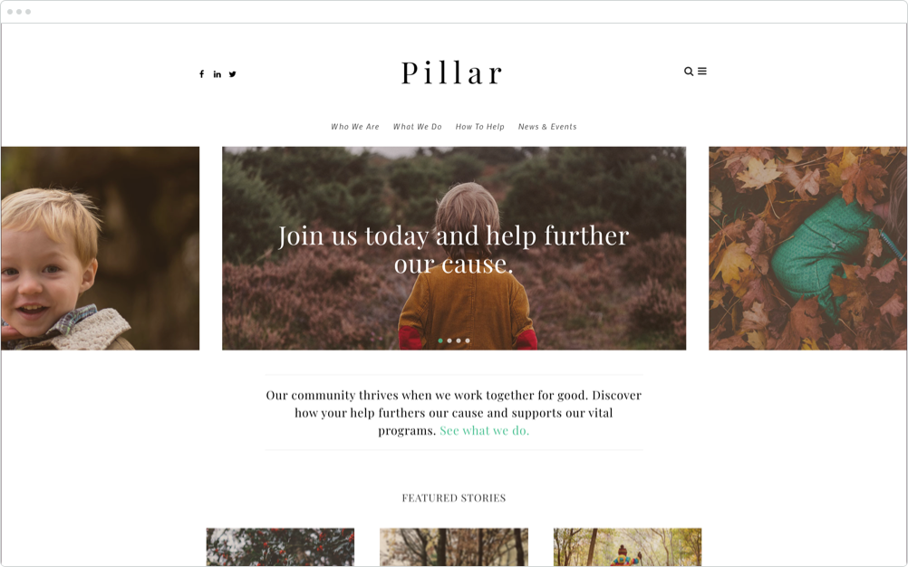 Nonprofit Website Design Pillar
