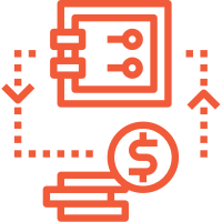 donation processing simplified accounting management icon